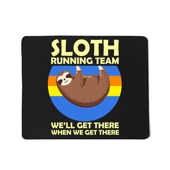 Sloth Running Team Mousepad