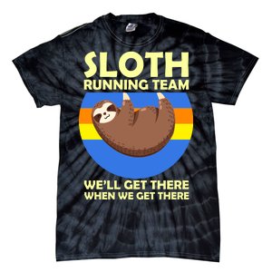 Sloth Running Team Tie-Dye T-Shirt