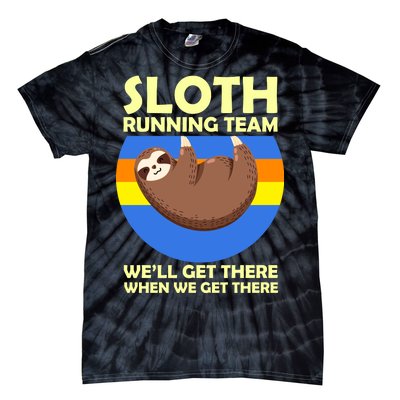 Sloth Running Team Tie-Dye T-Shirt