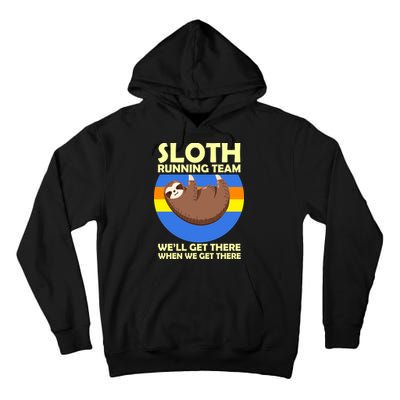 Sloth Running Team Tall Hoodie