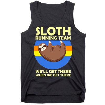 Sloth Running Team Tank Top