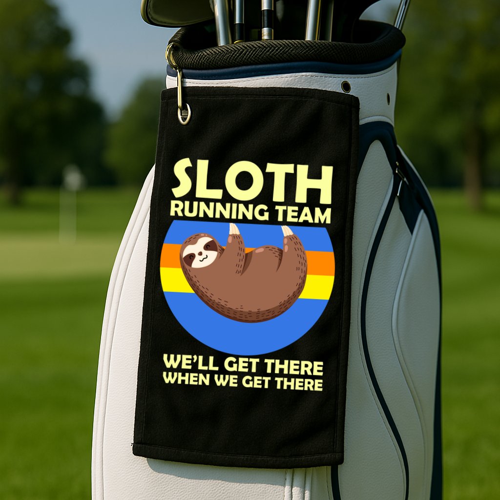 Sloth Running Team Golf Towel