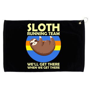 Sloth Running Team Grommeted Golf Towel