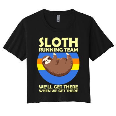 Sloth Running Team Crop Top