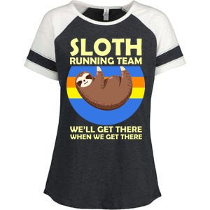 Sloth Running Team Enza Ladies Jersey Colorblock Tee