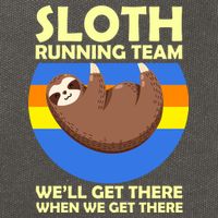 Sloth Running Team Cotton Canvas Backpack