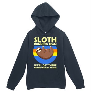 Sloth Running Team Urban Pullover Hoodie