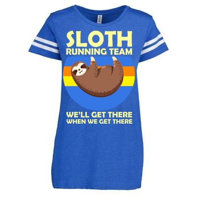 Sloth Running Team Enza Ladies Jersey Football T-Shirt