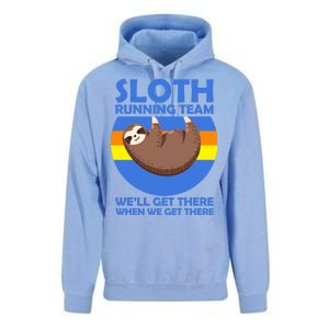 Sloth Running Team Unisex Surf Hoodie