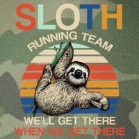 Sloth Running Team Funny Design Legacy Tie Dye Trucker Hat