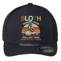 Sloth Running Team Funny Design Flexfit Unipanel Trucker Cap