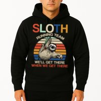 Sloth Running Team Funny Design Hoodie