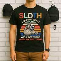 Sloth Running Team Funny Design T-Shirt