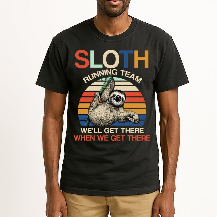 Sloth Running Team Funny Design Tall T-Shirt