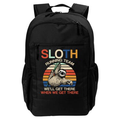 Sloth Running Team Funny Design Daily Commute Backpack