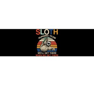 Sloth Running Team Funny Design Bumper Sticker