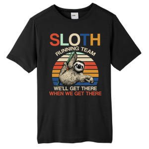 Sloth Running Team Funny Design Tall Fusion ChromaSoft Performance T-Shirt