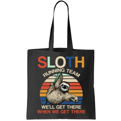 Sloth Running Team Funny Design Bag