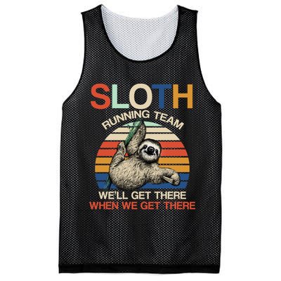 Sloth Running Team Funny Design Mesh Reversible Basketball Jersey Tank
