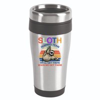 Sloth Running Team Funny Design 16oz Travel Tumbler
