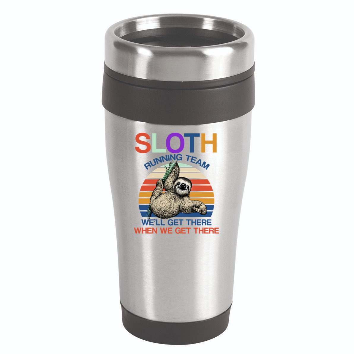 Sloth Running Team Funny Design 16oz Travel Tumbler