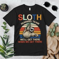 Sloth Running Team Funny Design Premium T-Shirt