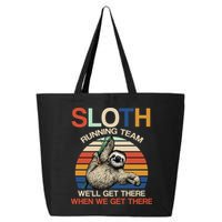 Sloth Running Team Funny Design 25L Jumbo Tote