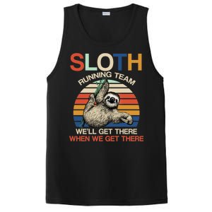 Sloth Running Team Funny Design PosiCharge Competitor Tank