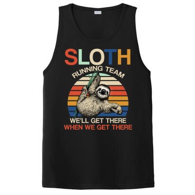 Sloth Running Team Funny Design PosiCharge Competitor Tank