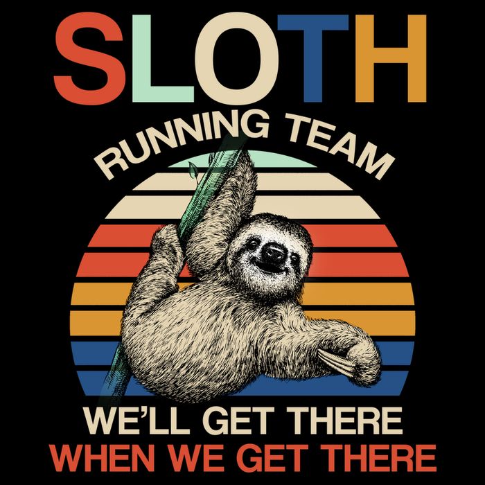 Sloth Running Team Funny Design Visor