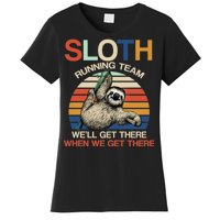 Sloth Running Team Funny Design Women's T-Shirt