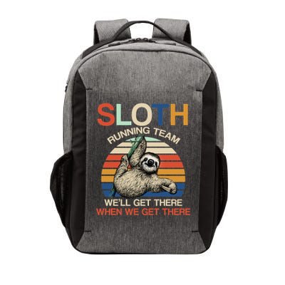 Sloth Running Team Funny Design Vector Backpack