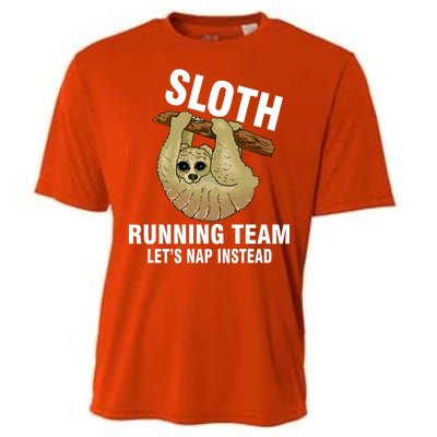 Sloth Running Team Let's Nap Instead Cooling Performance Crew T-Shirt