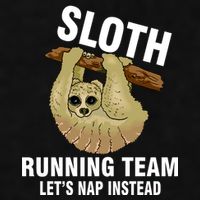 Sloth Running Team Let's Nap Instead Ladies PosiCharge Tri-Blend Wicking Tank
