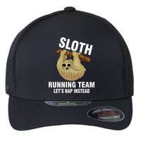 Sloth Running Team Let's Nap Instead Flexfit Unipanel Trucker Cap