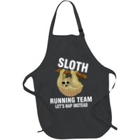 Sloth Running Team Let's Nap Instead Apron