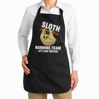 Sloth Running Team Let's Nap Instead Apron