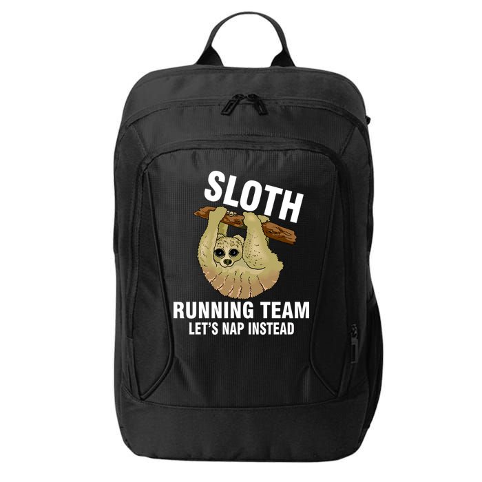 Sloth Running Team Let's Nap Instead City Backpack