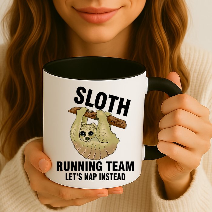 Sloth Running Team Let's Nap Instead Coffee Mug