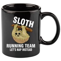 Sloth Running Team Let's Nap Instead 11oz C Handle Ceramic Mug