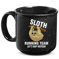 Sloth Running Team Let's Nap Instead 15oz Campfire Ceramic Mug