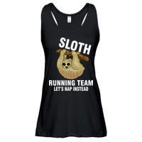 Sloth Running Team Let's Nap Instead Ladies Essential Flowy Tank