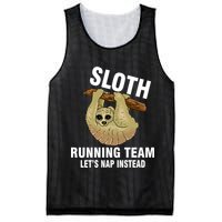 Sloth Running Team Let's Nap Instead Mesh Reversible Basketball Jersey Tank