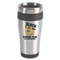 Sloth Running Team Let's Nap Instead 16oz Travel Tumbler