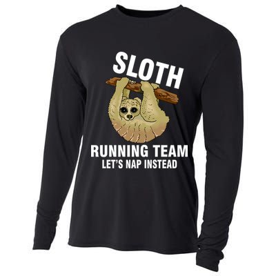 Sloth Running Team Let's Nap Instead Cooling Performance Long Sleeve Crew