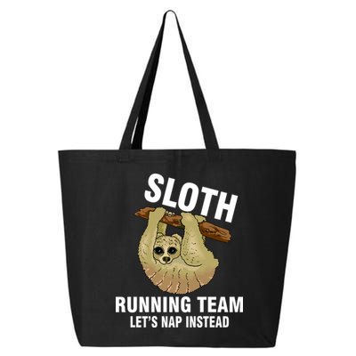 Sloth Running Team Let's Nap Instead 25L Jumbo Tote