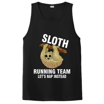Sloth Running Team Let's Nap Instead PosiCharge Competitor Tank