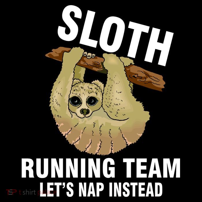 Sloth Running Team Let's Nap Instead PosiCharge Competitor Tank
