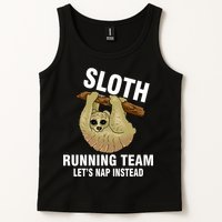 Sloth Running Team Let's Nap Instead Tank Top