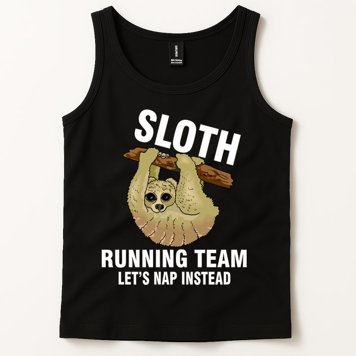 Sloth Running Team Let's Nap Instead Tank Top